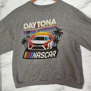 Daytona International Speedway Gray Men's Crewneck Sweater